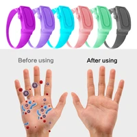 123pcs new portable silicone hand sanitizer disinfectant bracelet wristband wearable hand sanitizer dispenser pumps