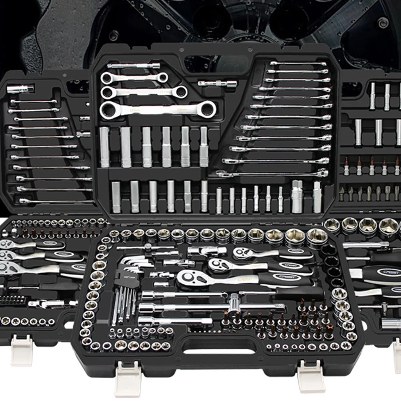 

72 Gears High Torque Chro-me Vanadium Steel Save Time and Energy 46/53 Pcs Multifunctional Auto Repair Tool Set
