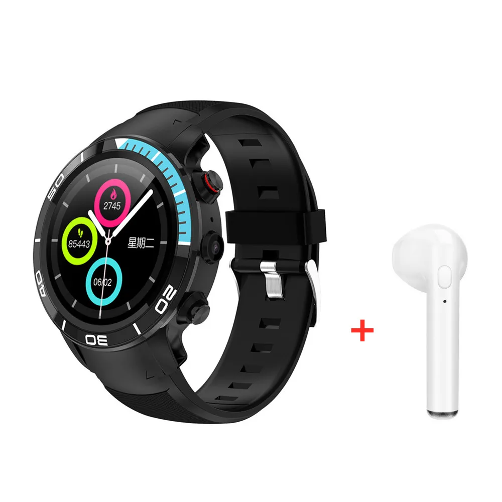 blue add headset H8 Смарт часы Android Телефон IP68 Водонепроницаемый Спортивные Смарт часы для мужчин gps MapsGoogle Play MP3 плеер для Android/ios HUAWEI часы GT - Цвет: blue add headset