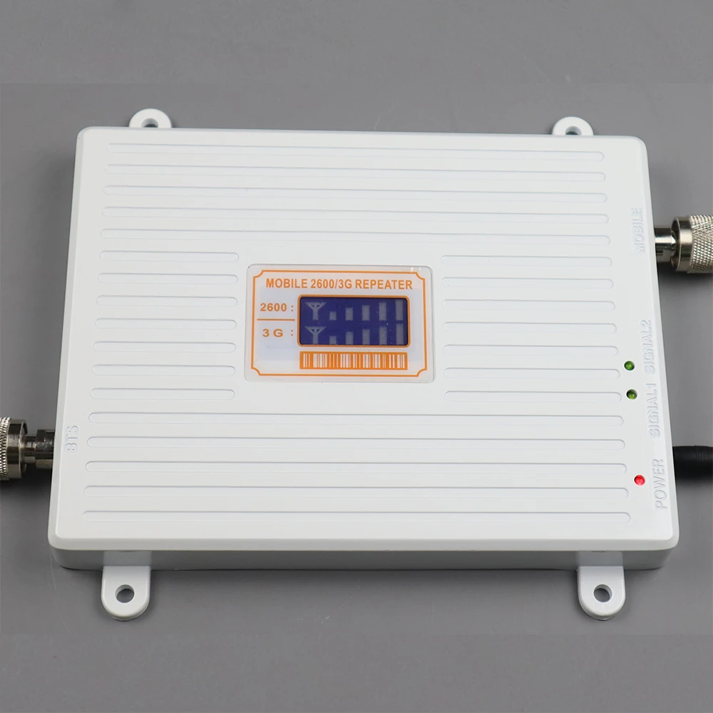 

ZQTMAX 3G 4G Cellular Signal Booster UMTS LTE Signal Amplifier 2100 2600 Dual Band repeater with Antenna Set