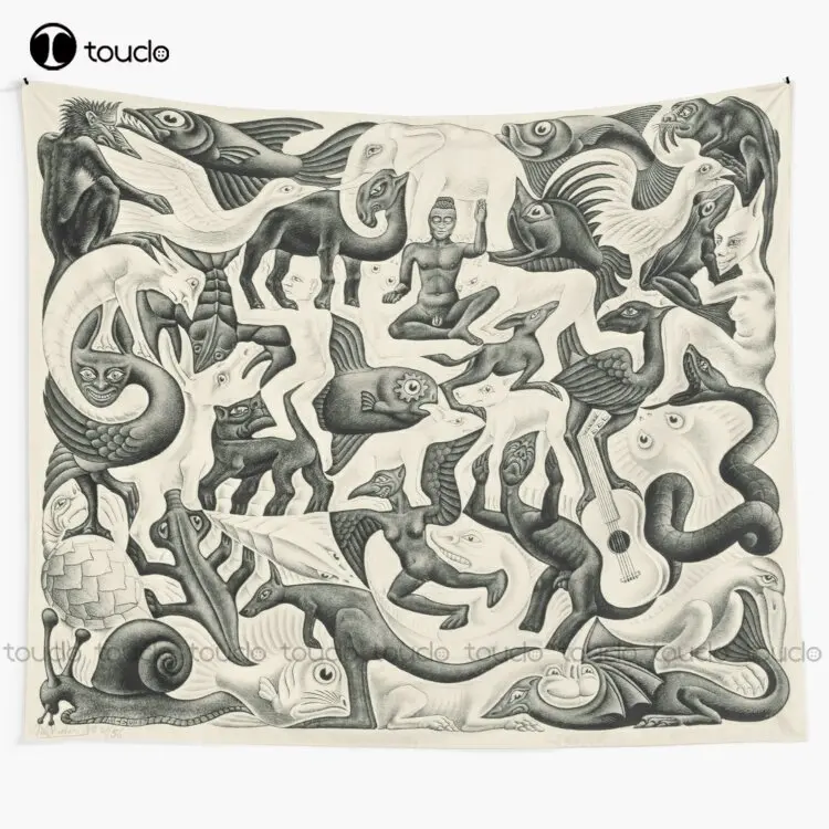 

Escher - Plane Filling Ii Tapestry Good Tapestry Websites Tapestry Wall Hanging For Living Room Bedroom Dorm Room Home Decor