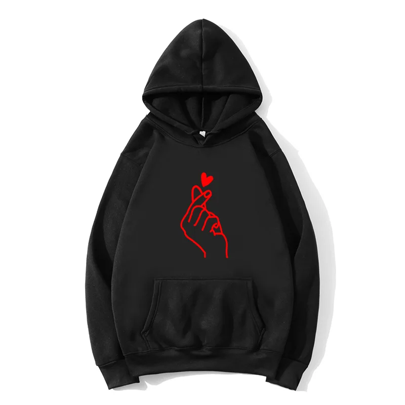 Womens Plus Size Hoodies New Spring Fashion Casual Hooded Personalized Outwear Than Heart Long Sleeve Comfort Oversized Hoodie