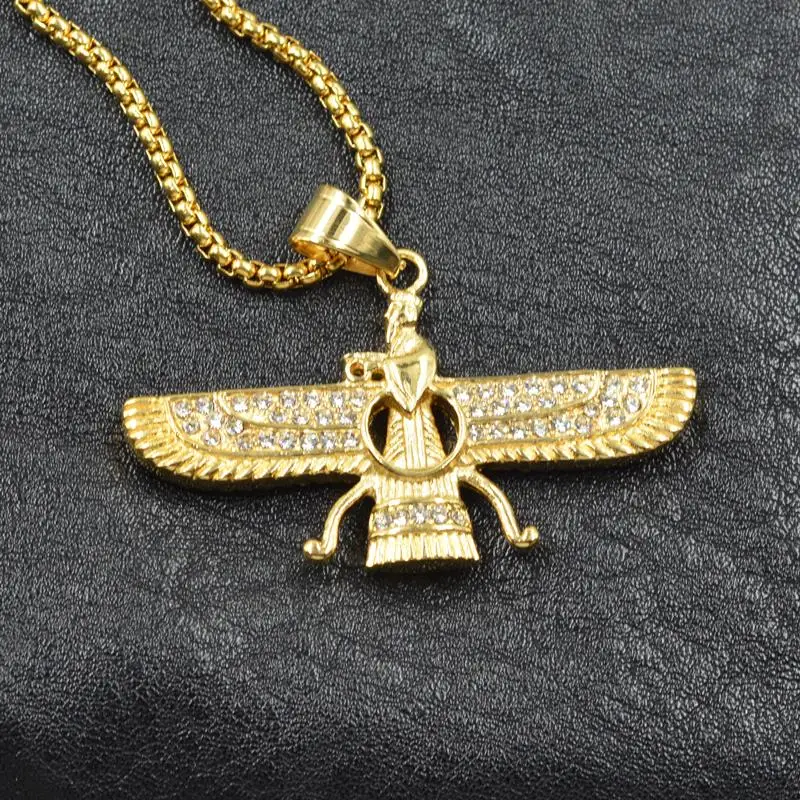 Кулон из нержавеющей стали с цирконом Ювелирное Украшение в Иранском стиле