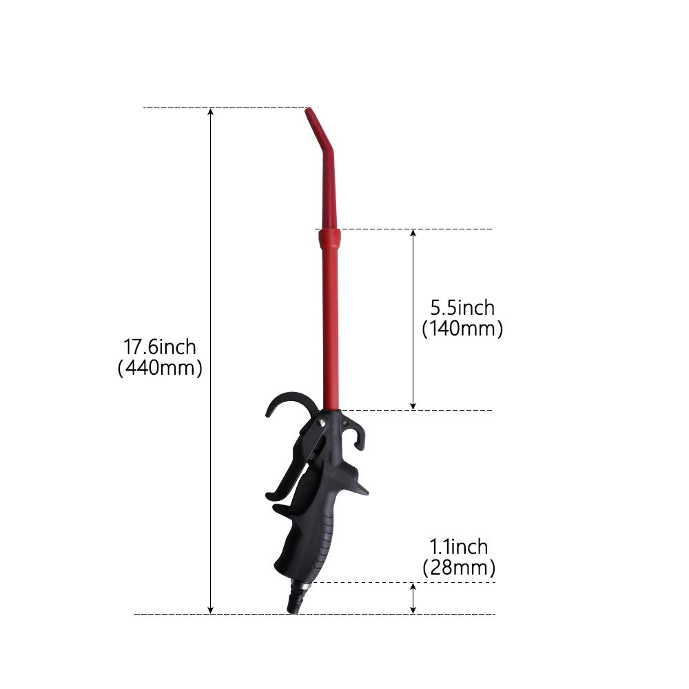 Пневматический пистолет SPTA стальной с высоким давлением для очистки двигателя
