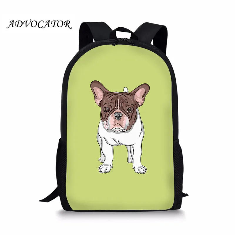 Waterproof Children School Bags Cartoon Bulldog Printing School Backpacks Kids Large Capacity School Bags Mochilas Escolares
