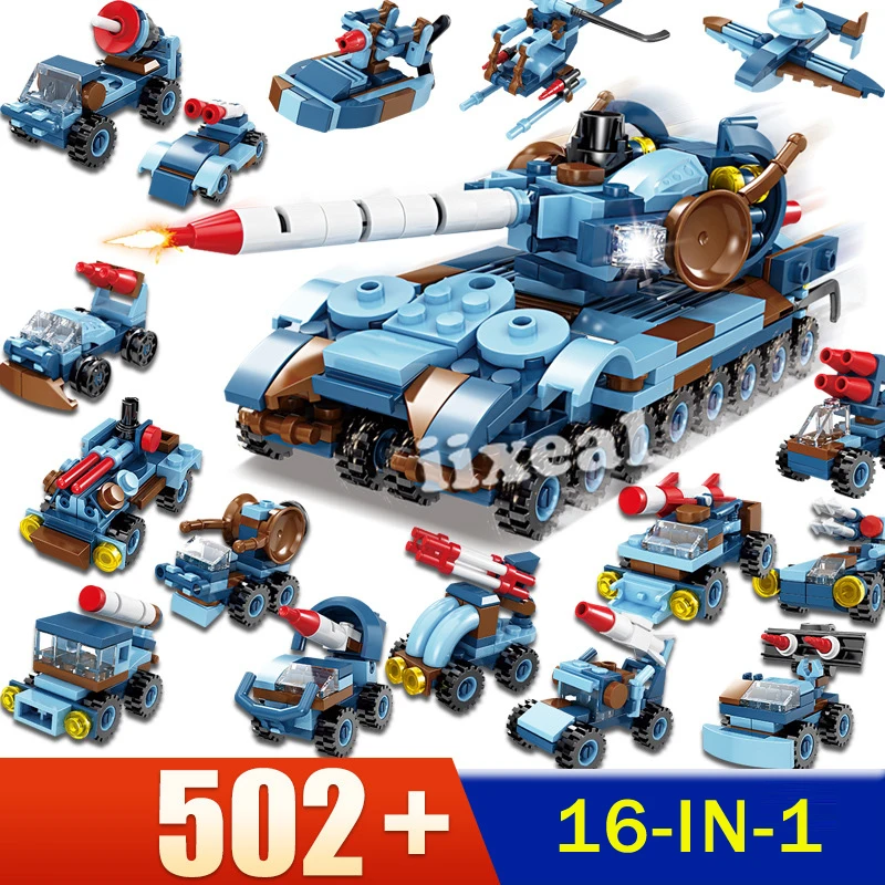 16 в 1 Детский конструктор пожарная машина|Блочные конструкторы| |