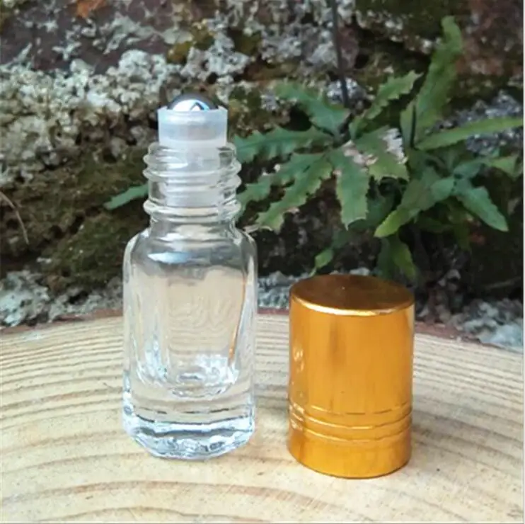 24 шт Золотая крышка мини флакон для парфюма стеклянная бутылка с роликом