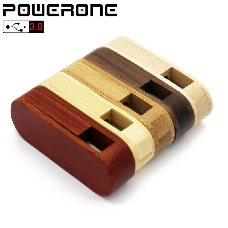 Деревянный портативный USB флеш накопитель POWERONE 3 0 4 ГБ 8 16 32 64 карта памяти с