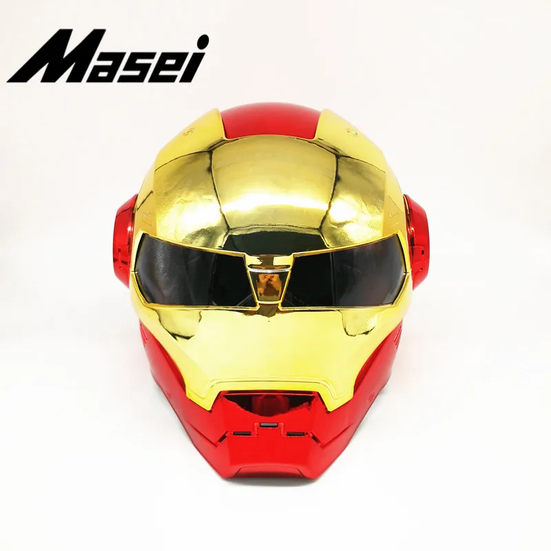 Masei Железный человек шлем мотоциклетный винтажный Ретро-шлем открытый шлем-каска