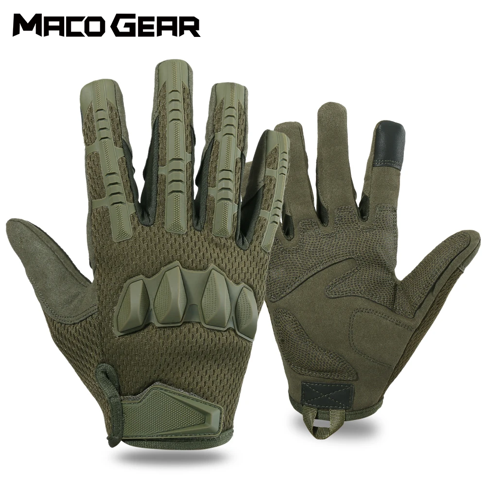 

Tactical Touch Screen Gloves Riding Cycling Training Skiing Shooting Fitness Hunting Work Full Finger Road Bike Glove Men Women