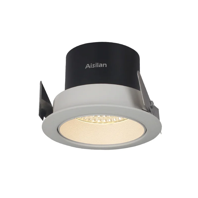 Aisilan-Lámpara led empotrada de 7,5 CM, foco de techo con agujero, foco de luz antiniebla, lámpara de arco grande ajustable