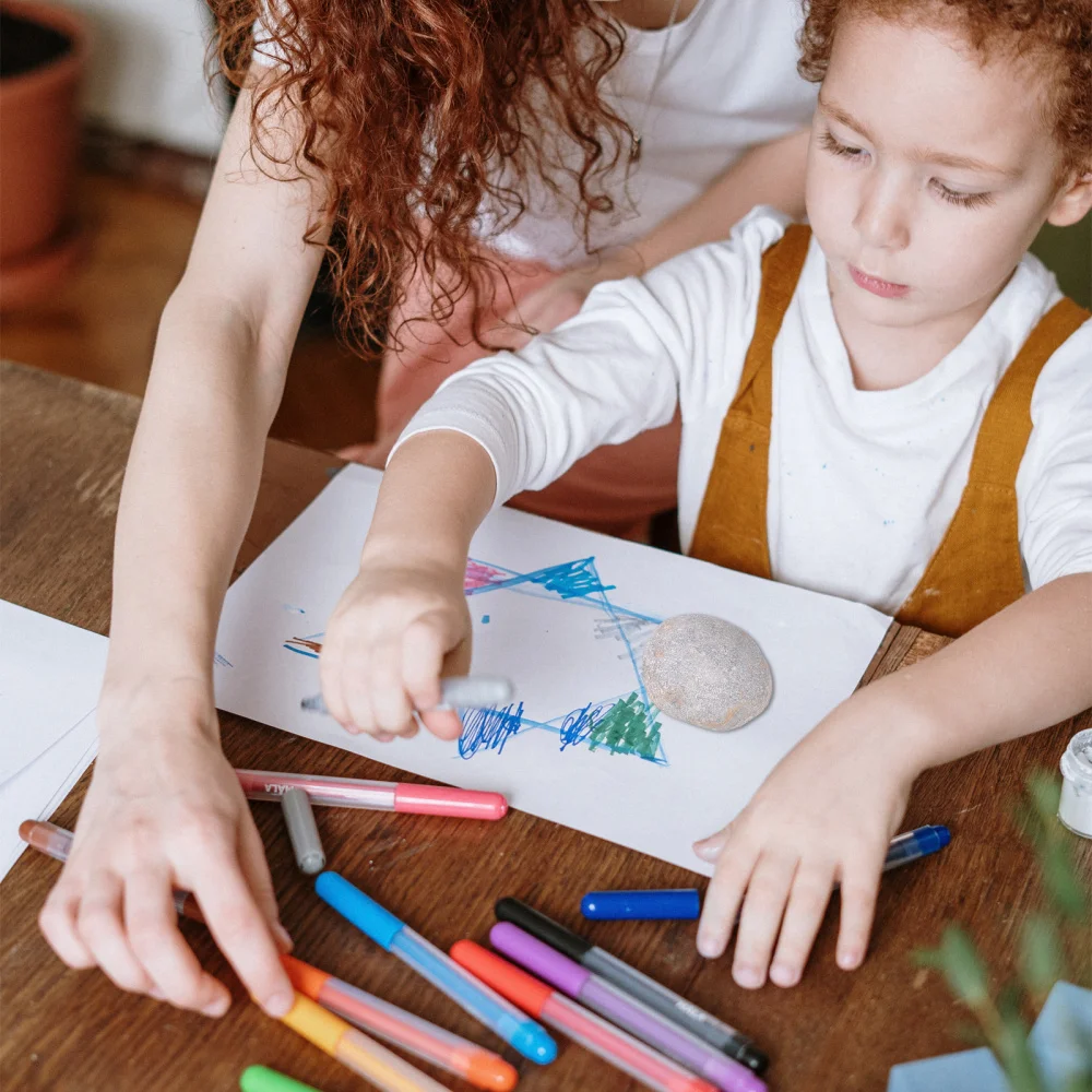 

10pcs Painting Pebbles with Painting Brush Pigment Color Plate Painting Tools