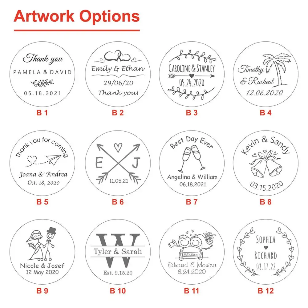 100 шт. индивидуальный свадебный подарок для гостя открывалка бутылок в форме