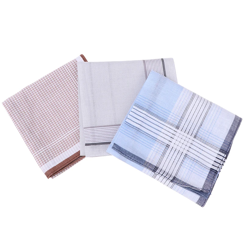 Мужские носовые платки 12 шт. мужские Ткань 100% хлопок размер цвет случайный выбор