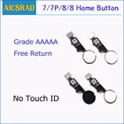 Кнопка домой с гибким кабелем в сборе для iPhone 7 Plus, 7G, белыйчерныйзолотойРозовый, без TOUCH ID