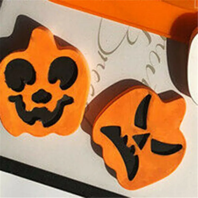 Halloween Festival Six Holes Pumpkin Cake Baking Mold Handmade Soap Candle Ice Tray DIY 3D Christmas Silicone mold | Дом и сад