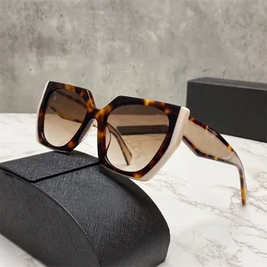 Oversized Polygon Square Frame Gradient Colorful Lens Acetate Sunglasses Women Spr15W Steampunk Cat  in Pakistan