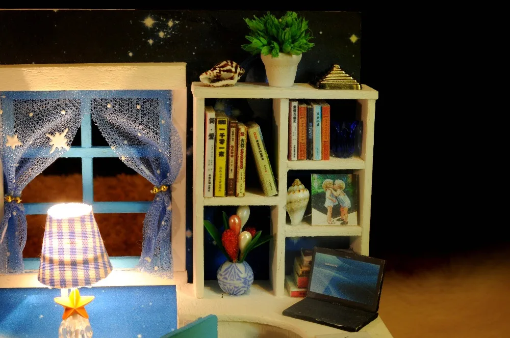 DIY 3D собранные модели ручной работы кукольный дом с мебельным комплектом игрушки