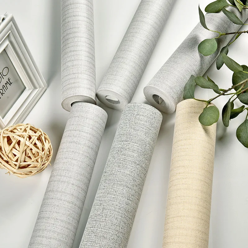 Бумажная бумага для стен цветная полоса однотонная домашнего улучшения гостиной