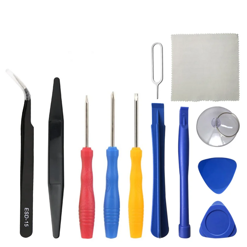 

12 Pcs Tools Kit Screwdriver Set Plastic Prying Tool Suction Opener Electronics Opening Repair Hand Tools For iPhone Screen