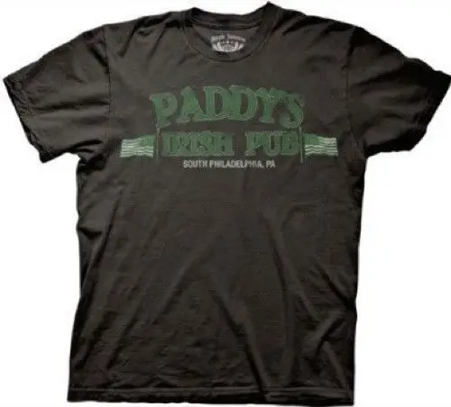 Футболка для взрослых Black It's Always Sunny In Philadelphia Distressed Paddy's Irish Pub| |