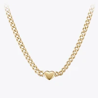 enfashion valentine heart necklace for women gold color necklaces stainless steel jewelry emo choker collares para mujer p213274