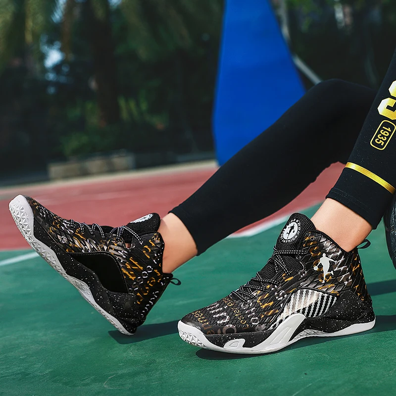Мужские женские мужские баскетбольные кроссовки с высоким берцем уличные