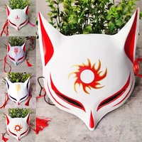 anime fox mask party half face cosplay masks festival masquerade costume dance party cosplay prop