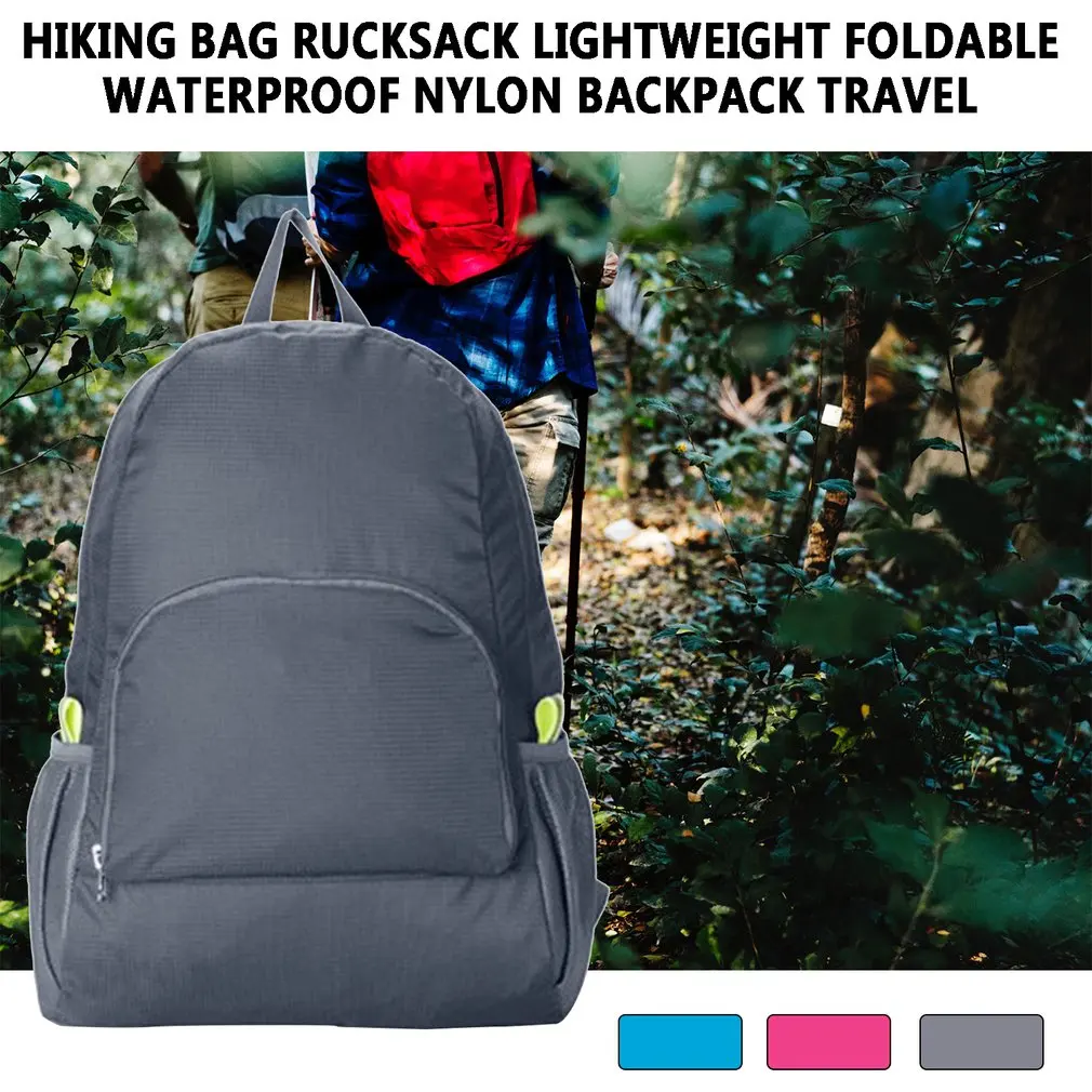 Походная сумка легкий складной водонепроницаемый нейлоновый рюкзак для мужчин и
