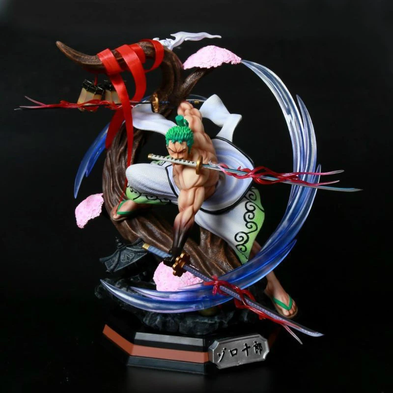 

One Piece Аниме Фигурка Wafuku GK Roronoa Zoro может излучать светильник кимоно манга статуя экшн-фигурка в коробке Коллекционная модель игрушка Декор