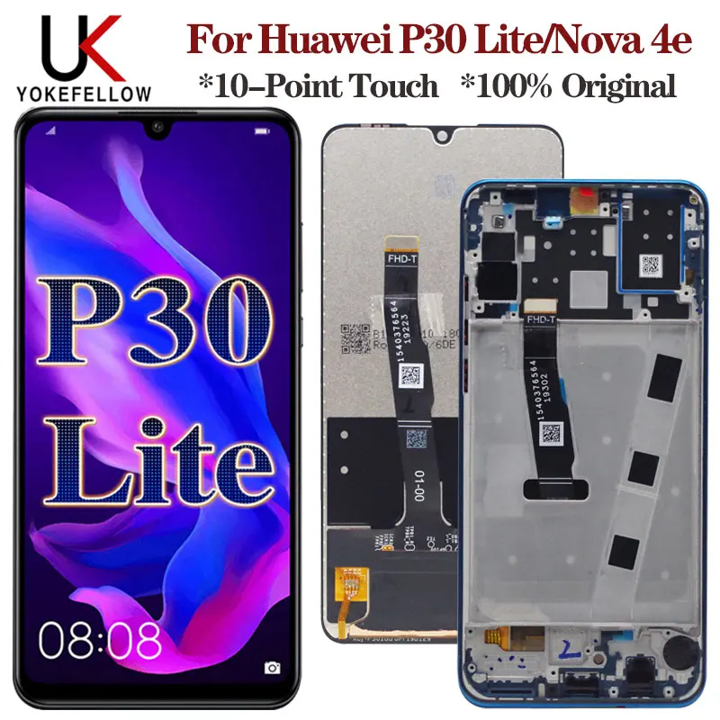 ЖК дисплей для HUAWEI P30 Lite экран Замена Nova 4e MAR LX1 LX2 AL01 LCD Diplay|Экраны мобильных
