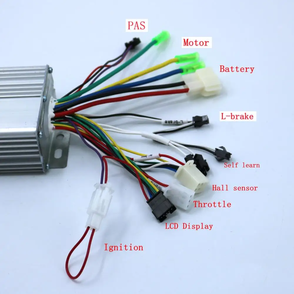 Бесщеточный контроллер двигателя постоянного тока электровелосипеда + ЖК