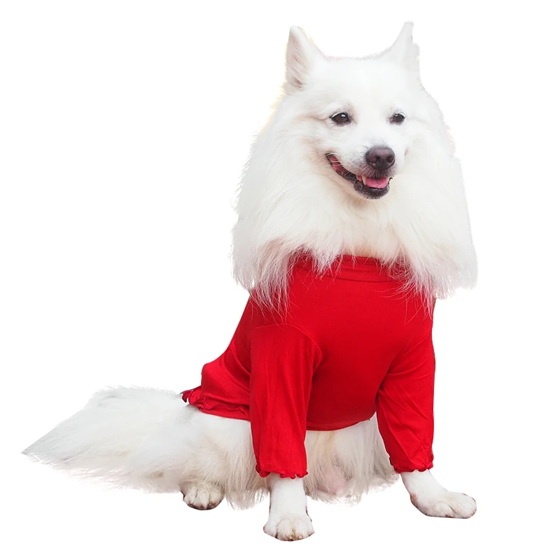 

Футболка с надписью Big Dog Cothes, нижнее белье, Пижама, зимняя одежда для больших собак, нижняя рубашка, рубашка Corgi, Хаски, лабрадор, рубашка золо...