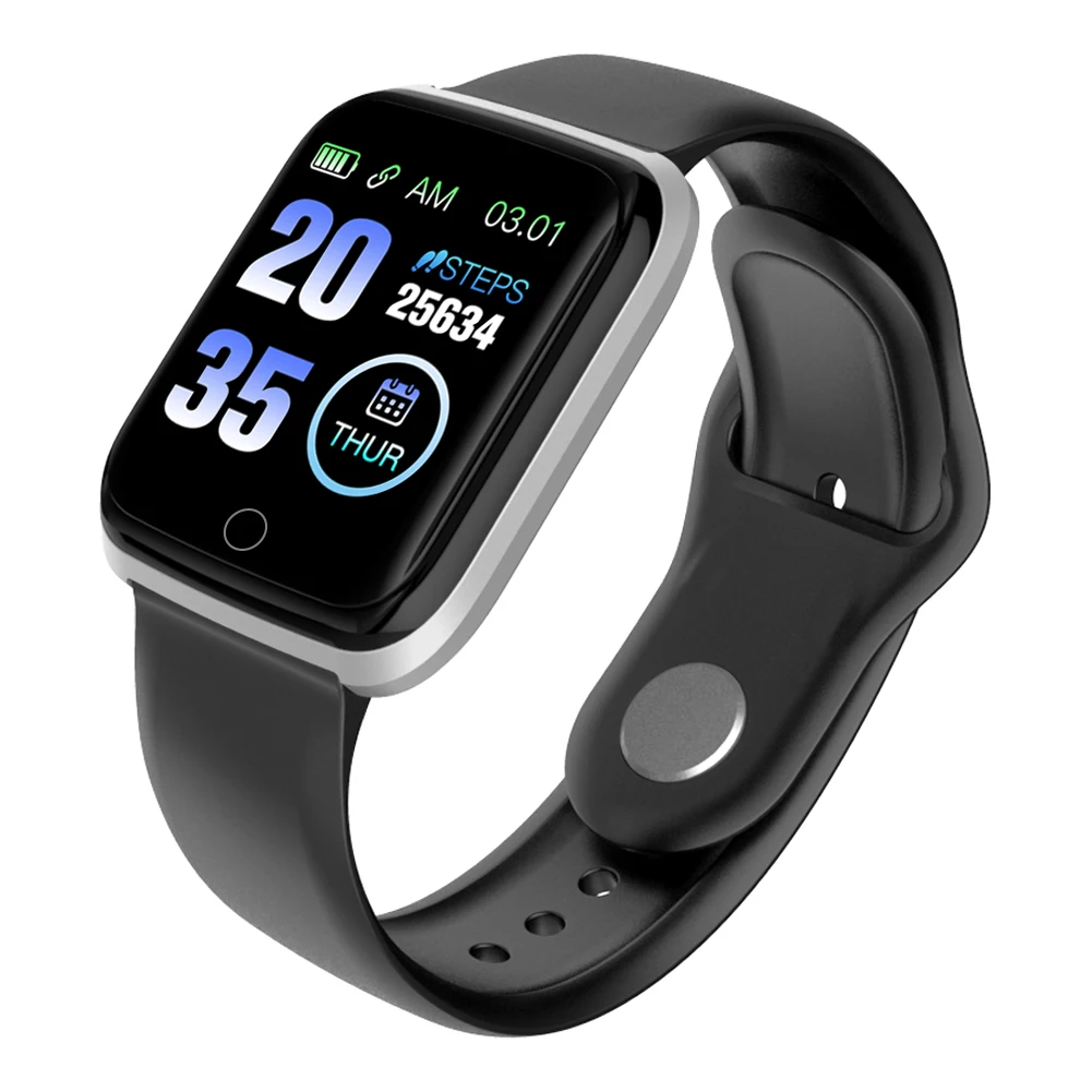 black silver Ravi M6 для женщин Девушка Смарт часы кровяное давление монитор сердечного ритма IP67 Водонепроницаемый Smartwatch мужчин подключение для Iphone Xiaomi huawei - Цвет: black silver