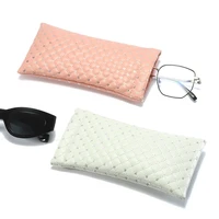 fashionable pu leather pouch sunglasses bag portable sunglasses eyeglasses bag color glasses storage bag portable storege case