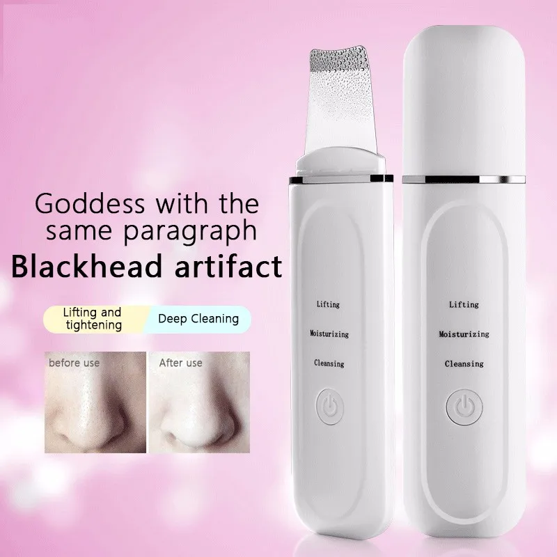 Профессиональный ультразвуковой скребок для кожи лица ионный глубокий уход за