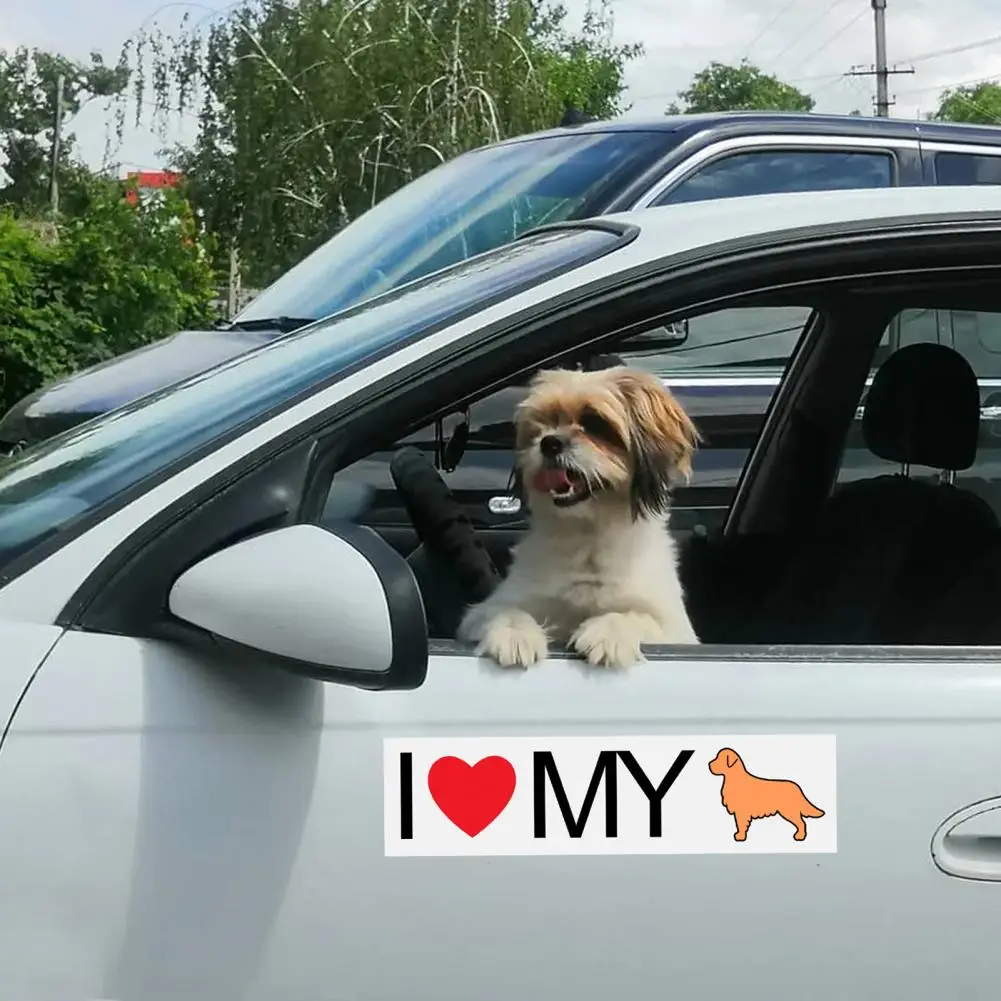 I Love My Pet наклейка с s-образным узором автомобильная Сильная Липкость