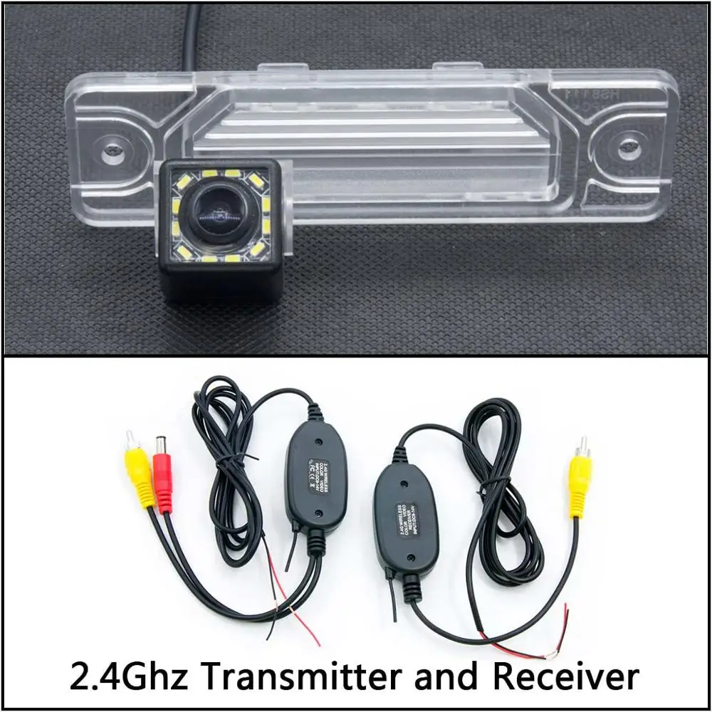 Camera With Wireless 12 Светодиодный свет автомобиль резервная камера заднего вида Камера для Renault koleos 1 2007- samsung QM5 MK1 samsung SM5 KPQ/A32 заднего хода автомобиля - Название цвета: Camera With Wireless