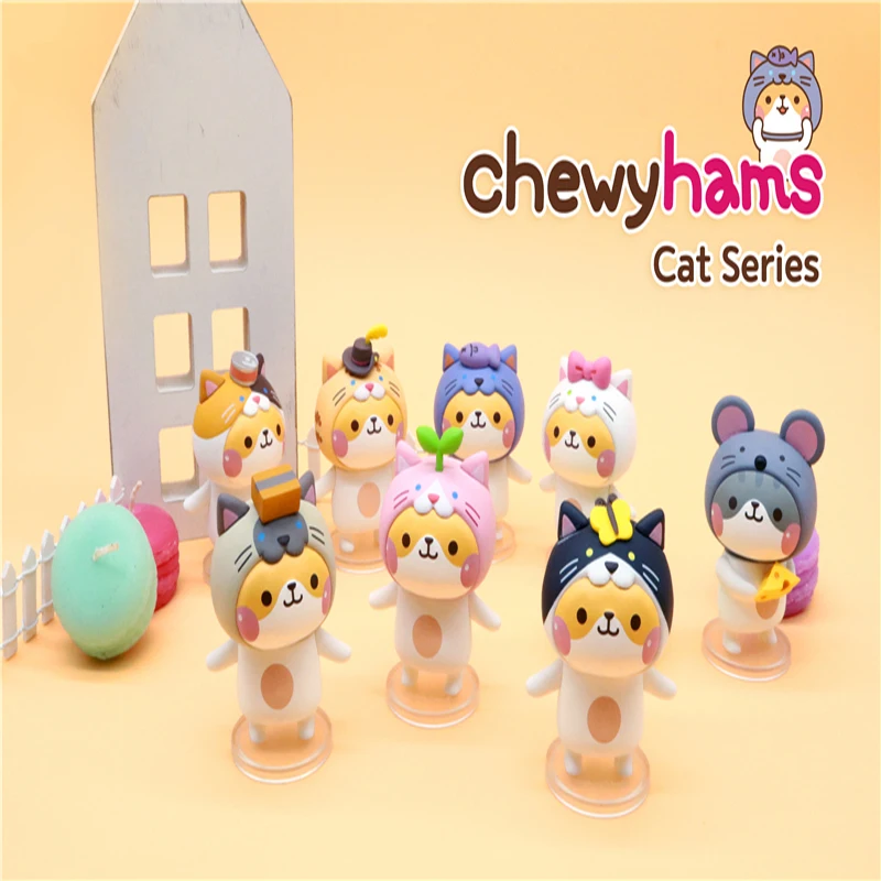 Глухая коробка LAMTOYS ChewyHams Hans Billing cat кукла ручной работы украшение автомобиля