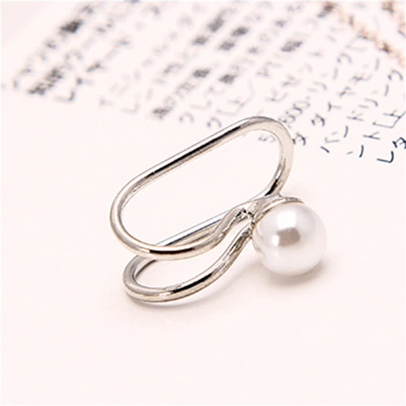 silver style 7 1 шт. винтажные античные серьги-каффы в стиле панк с маленькими цветами, полые амулет зажим, серьги без пирсинга, массивные украшения - Окраска металла: silver style 7
