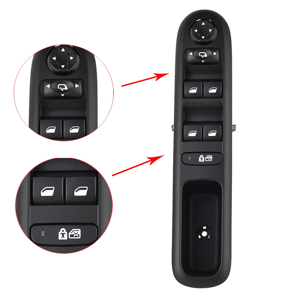 

For Peugeot 3008 5008 2009-2016 Car Styling Hatchback Wagon Left Front Door Lifter Window Power Switch 96650621ZD 96644917XT