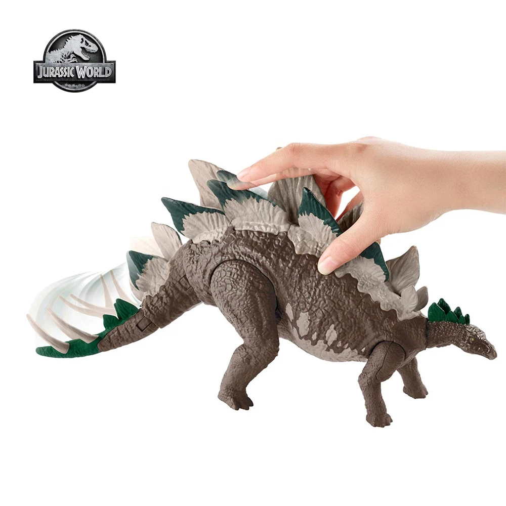 Игрушка Мир Юрского периода динозавры Mega Dual Attack стегозавр Chomping Меловые звуковые
