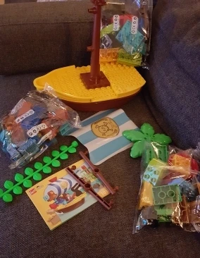 4 комплекта, Duplo, большие размеры, пиратские лодки, строительные блоки, Обучающие Детские игрушки, совместим с Duplo, сделай сам, Обучающие кирпичики город, серия War