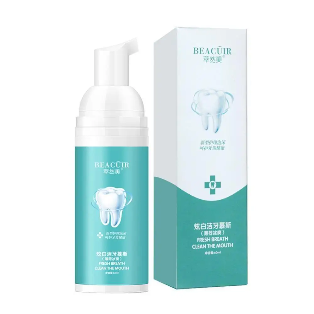 

Tooth Whitening Cleaning Mousse Remove Plaque Stains Oral Odor Fresh breath Bright Teeth Toothpaste Dental Care Tool 60g