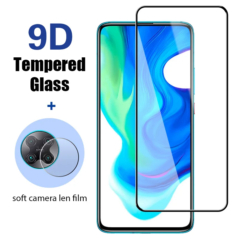 

9D Soft Camera Film for Xiaomi Mi 10T Pro 5G 10 Lite 2 in 1 Protective Glass for Xiaomi Poco X3 NFC M3 F2 Pro M2 C3 Transparent