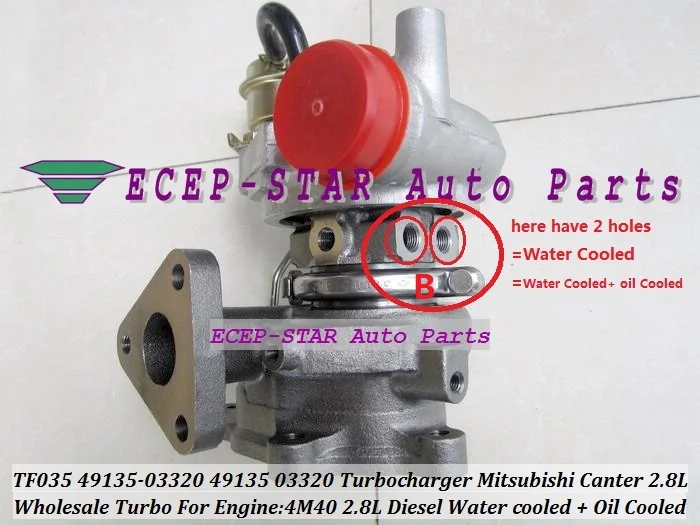 Турбо TF035 49135-03320 4913503320 3214994 100410002 для MITSUBISHI Canter Challanger Delica L400 Pajero Shogun CAT307 4M40 2.8L |