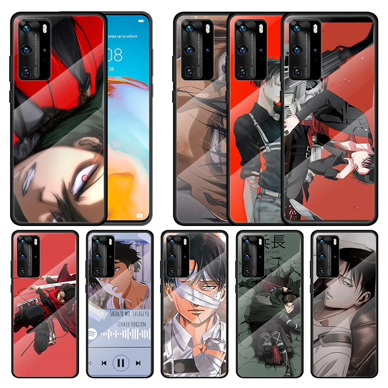 

Attack On Titan Ackerman For Huawei P Smart 2021 2020 Z P40 P30 P20 P10 Lite Nova 5i 2019 Pro Plus Tempered Glass Phone Case