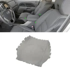 Для Honda Pilot 2003 2004 2005 2006 2007 2008 из микрофибры кожи центральное управление крышкой подлокотника Защитная Наклейка отделка серого цвета