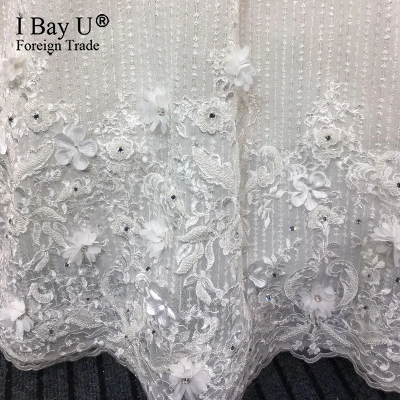 Luxury Sequins Lace Wedding Dresses 2021 3D Flower Ivory Shiny Beading Ball Gown Bridal Gowns Dress Dubai Vestidos De Novia | Свадьбы и