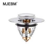 washbasin sink leaking plug washbasin drain pipe bounce core push type stainless steel clamshell accessories